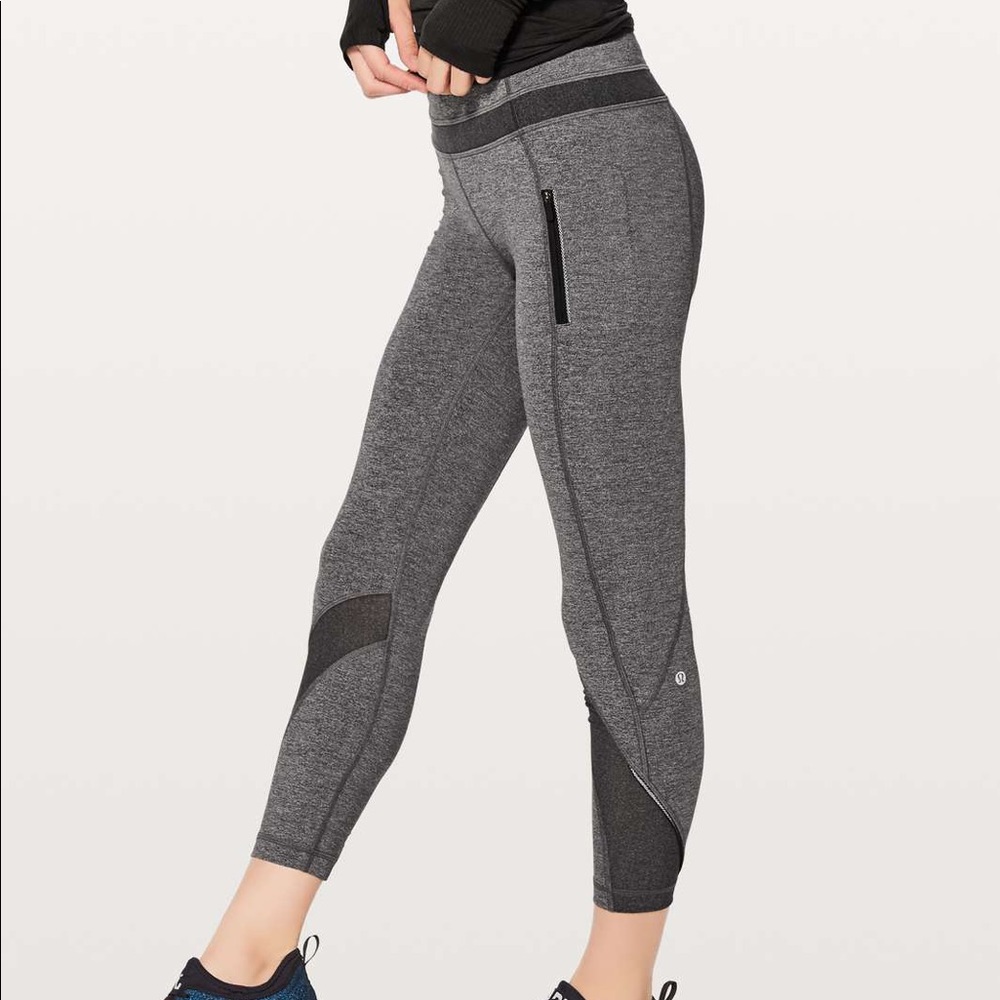 Lululemon Size 6 Inspire 2 in heathered black